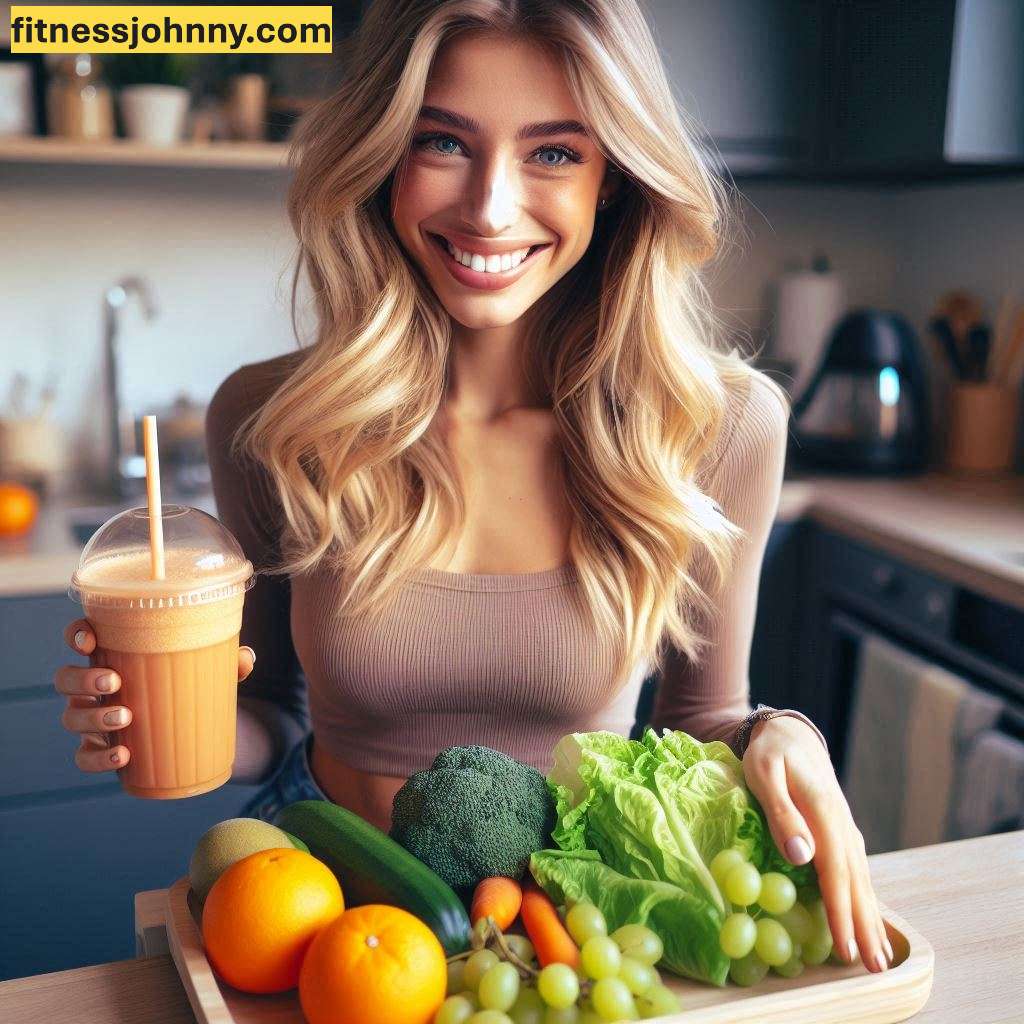 chica rubio haciendo dieta dash