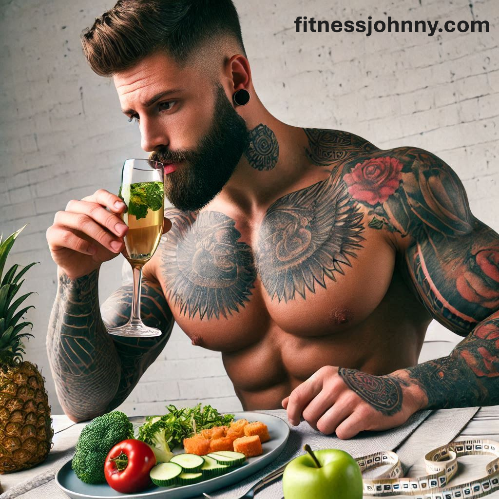 chico atletico haciendo dieta detox
