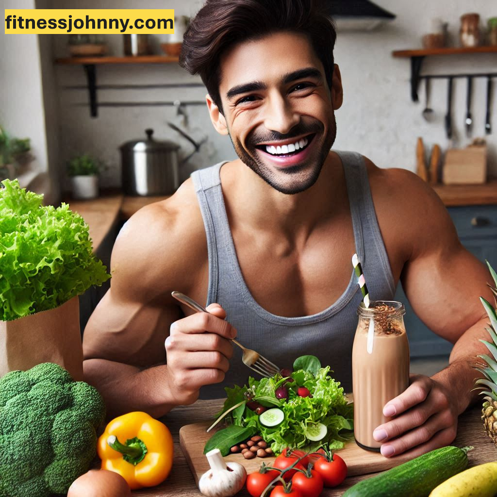 joven atletico haciendo dieta ipocalorica